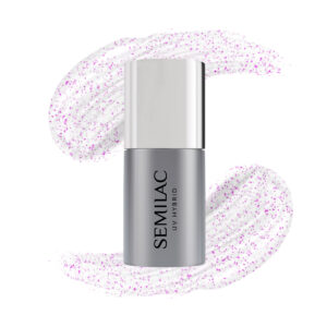 Semilac T17 Top no Wipe Sparkling Pink 7 ml