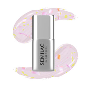 🔍 SEMILAC T26 Top Coat Matt Peach Galaxy 7 ml