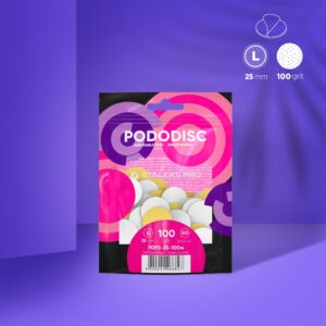Archivos Desechables Blancos Con Una Capa De Espuma Suave Para El Disco De Pedicura PODODISC STALEKS PRO L (50 unidades 240)