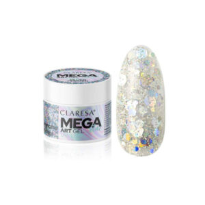 Gel de decoración Megastar Claresa silver flickler