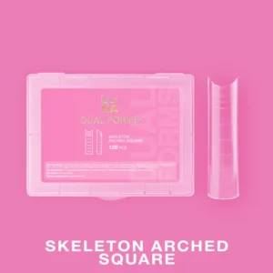 Moldes Dual Nail Forms Skeleton Arched Square, Luna Moon