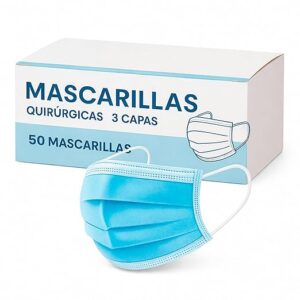 Mascarilla Quirurgica 50uds - Azul