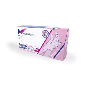 Guantes estériles - color Rosa talla M