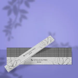 STALEKS EXPERT 20 Lima de uñas mineral recta, grano 80/80 (25 uds.)