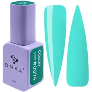 DNKa Gel Nail Lacquer 0074 (azul turquesa, esmalte), 12 ml