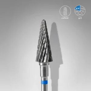STALEKS EXPERT Fresa de metal duro  «cono» azul, diámetro 6 mm, parte de trabajo 14 mm