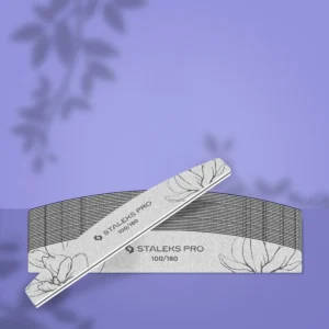 STALEKS EXPERT 40 Lima de uñas mineral media luna, grano 100/180 (25 uds.)