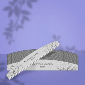 STALEKS EXPERT 40 Lima de uñas mineral media luna, grano 80/80 (25 uds.)