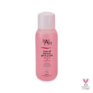 Soak Off Remover Strawberry Con Aceite De Ricino Y Aroma A Fresa 300ml