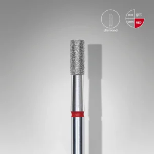 STALEKS EXPERT Fresa diamantada «cilindro» roja, diámetro 2,5 mm, parte de trabajo 6 mm