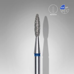 STALEKS EXPERT Fresa diamantada «Llama sin punta» azul, diámetro 2,1 mm, parte de trabajo 8 mm